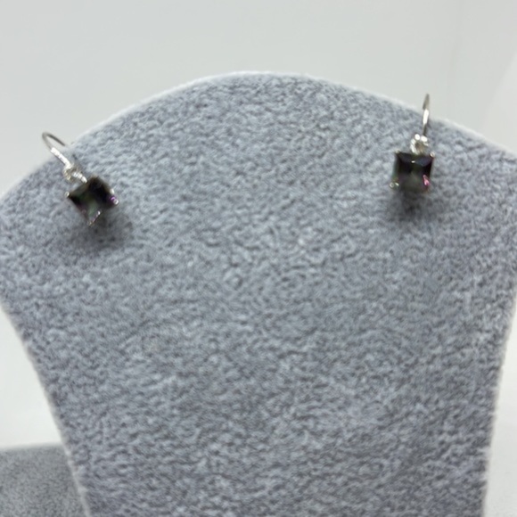 10k real solid white gold earrings reals store - Picture 7 of 8